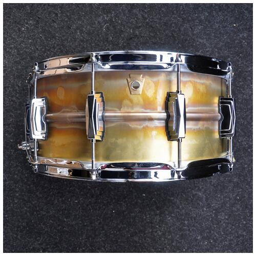 Image 1 - Ludwig LB464R 14″ x 6.5″ Raw Brass Phonic Snare Drum